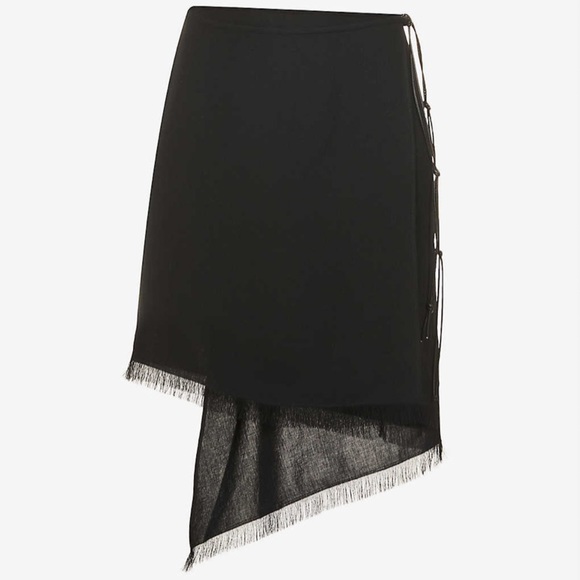 NEW Aeron Cover High-waist crepe mini wrap skirt - Picture 4 of 5